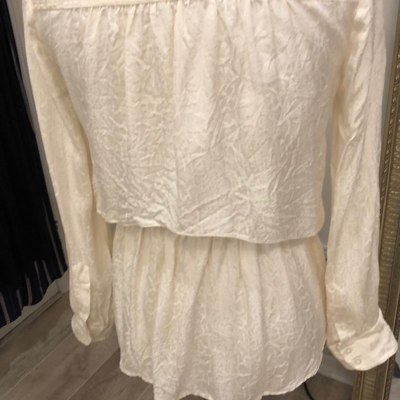 White Bebe Button Down Shirt - Picture 4 of 5